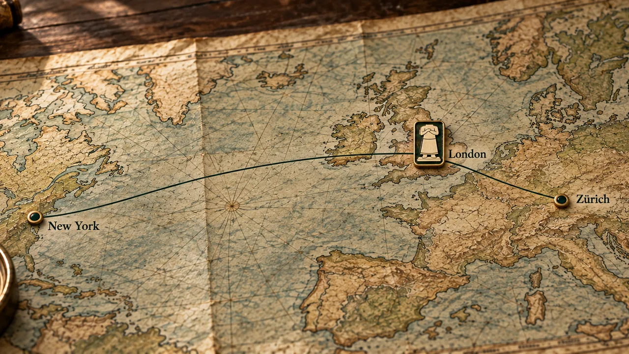 Map linking Enmetena Advisory's offices in New York, London and Zürich
